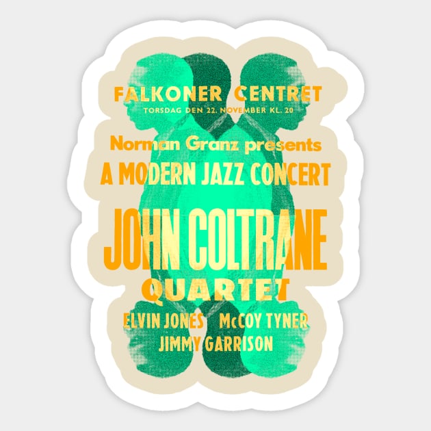 John coltrane concert graphic Sticker by HAPPY TRIP PRESS